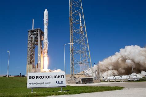 Amazon launches test satellites for Kuiper internet network