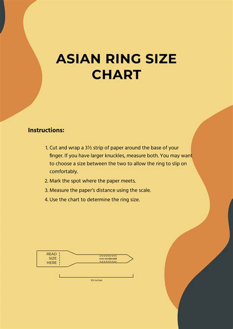 Free US Ring Size Chart Template - Download in PDF, Illustrator | Template.net