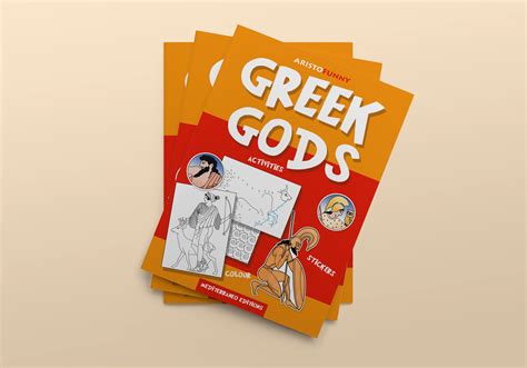 Kids activities book with ancient Greek Gods | Mediterraneo