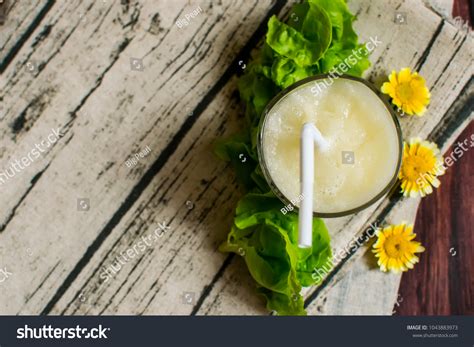 Healthy Custard Apple Smoothie Glass On Stock Photo 1043883973 ...