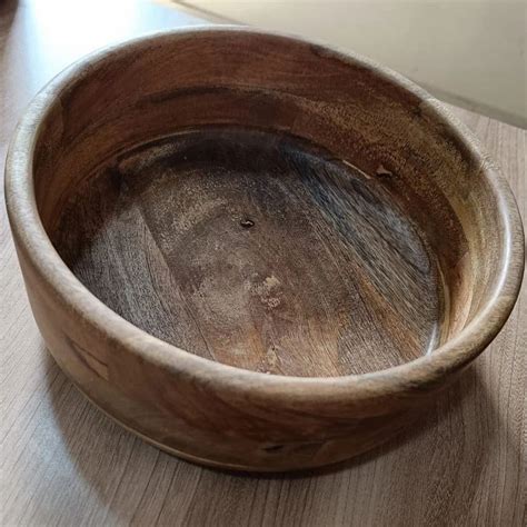 6 inch Round Mango Wooden Bowl, 500 ml at Rs 380/piece in Moradabad ...