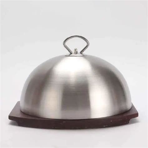 304 Stainless steel steak cover oil proof dish round food covers meal food spherical covers-in ...