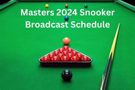 Snooker Championship League 2024 Schedule - Eleen Harriot