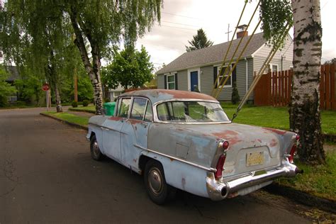 OLD PARKED CARS.: 1958 Vauxhall Victor Super.