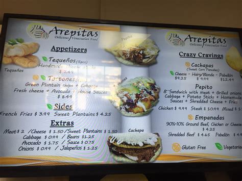 Arepitas- Menu- Harker Heights - Menutex