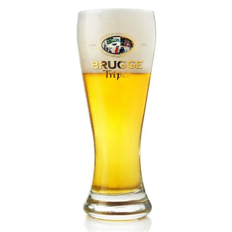 Buy Brugge Tripel Beer Glass 33 cl Online - BelgianMart.com