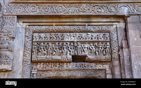 Carvings on Masroor Rock Cut Temple, 8th Century, Nagara Style ...