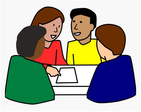 Diverse Student Group Work Clip Arts - Students Working Together Clipart, HD Png Download ...