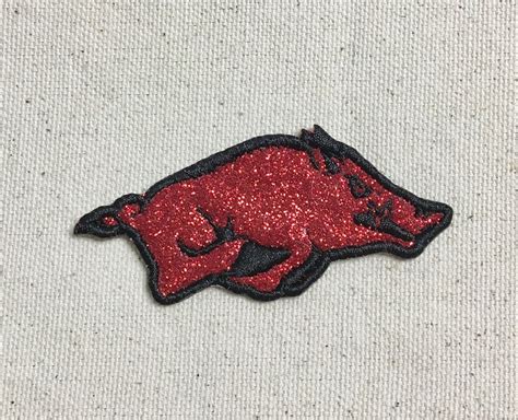 Razorback Hog 3 Glitter Custom Colors Iron on - Etsy