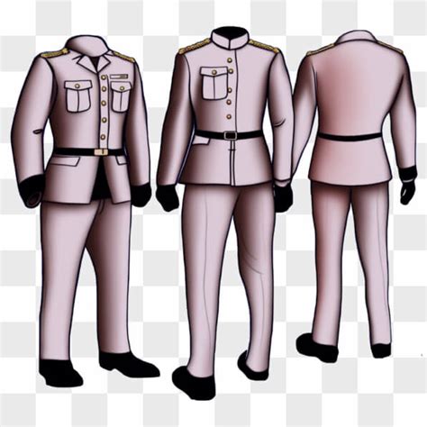 Download Pink and Black Army/Police Officer Uniforms with Buttons and Zippers PNG Online ...