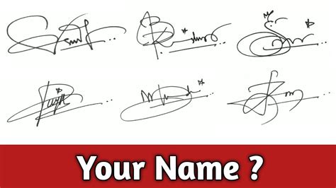 ️ Signature Tutorial | How To Make Your Own Signature - YouTube