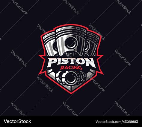 Piston logo design Royalty Free Vector Image - VectorStock