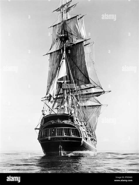 SHIPS: HMS BOUNTY. /nA twentieth-century replica of HMS Bounty Stock Photo - Alamy