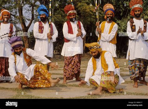 Bhangra dance, Baisakhi Festival, Punjab, India, Asia Stock Photo - Alamy