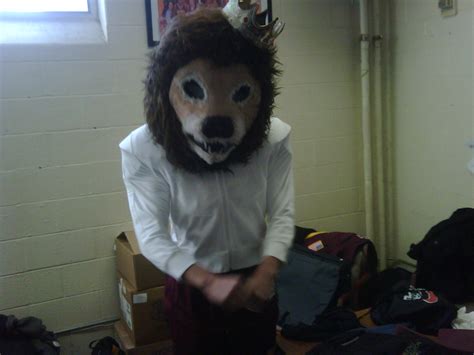 Hanging out with the Christ the king high schools mascot i… | Flickr