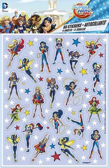 DC SuperHero Girl Stickers - A-Z Rentals