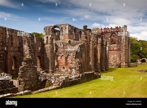 UK, Cumbria, Barrow in Furness, Furness Abbey, ruins of former Stock Photo, Royalty Free Image ...