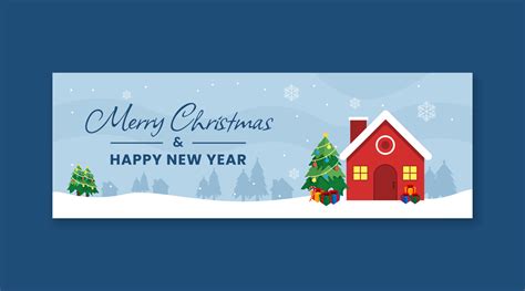 merry christmas and happy new year banner template 14050211 Vector Art at Vecteezy