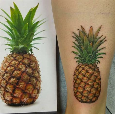 32 Perfectly Awesome Pineapple Tattoos - TattooBlend