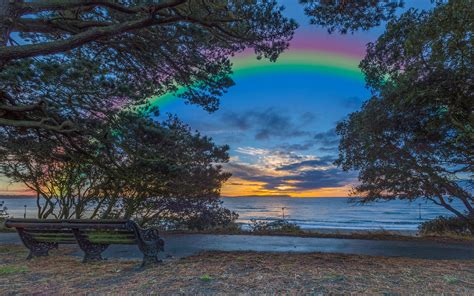 Rainbow Over the Lake, HD Nature, 4k Wallpapers, Images, Backgrounds, Photos and Pictures