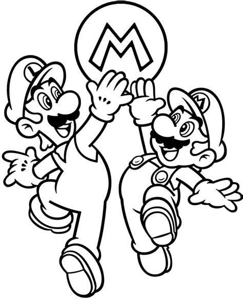 Printable coloring page Mario & Luigi - Topcoloringpages.net