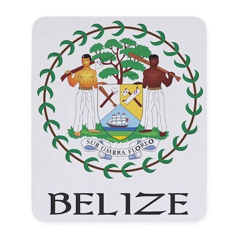 Belize Coat of Arms Mousepad by Full Moon Emporium - CafePress