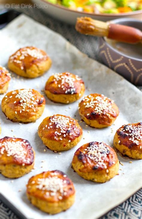 Japanese Baked Salmon Balls With Miso & Honey Glaze