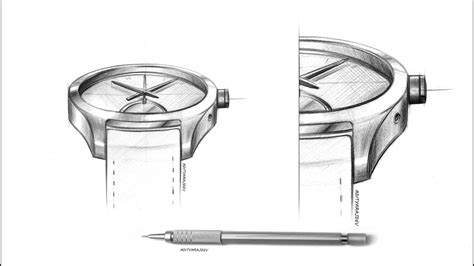 How To Sketch A Wrist Watch - Product Design Tutorial #3 - YouTube