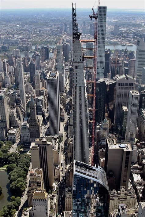 Central Park Tower Officially Tops Out 1,550 Feet Above Midtown, Becoming World's Tallest Re ...