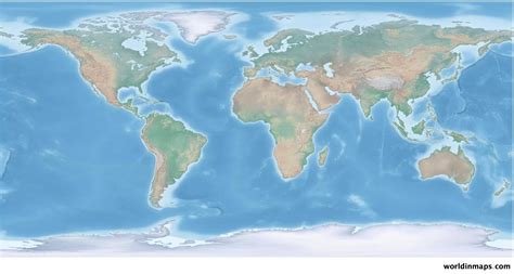 Landforms Map Of The World - Map Of San Diego Ca