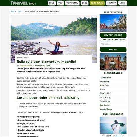 Travel Guide Website Templates - TemplateOnWeb