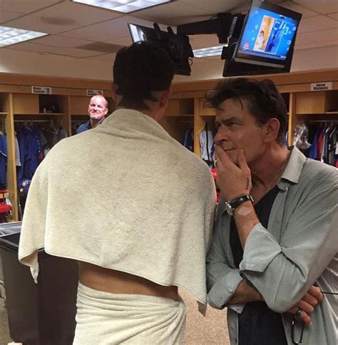 Charlie Sheen Digs Rangers P Derek Holland’s “Wild Thing” Haircut ...