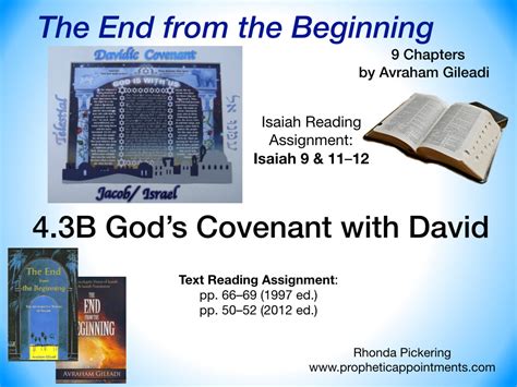 Lesson 13 (4.3B) The Davidic Covenant – Prophetic Appointments