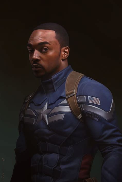 This Poster of Anthony Mackie as CAPTAIN AMERICA Is The Greatest Thing ...