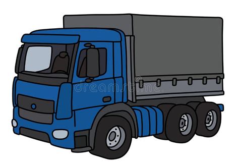 The blue cover truck stock vector. Illustration of truck - 136734522