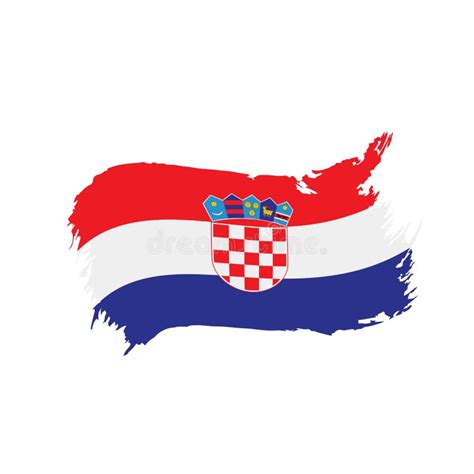 Croatia Flag, Vector Illustration Stock Vector - Illustration of ...