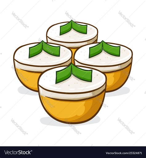 Kue talam ubi indonesian traditional food Vector Image