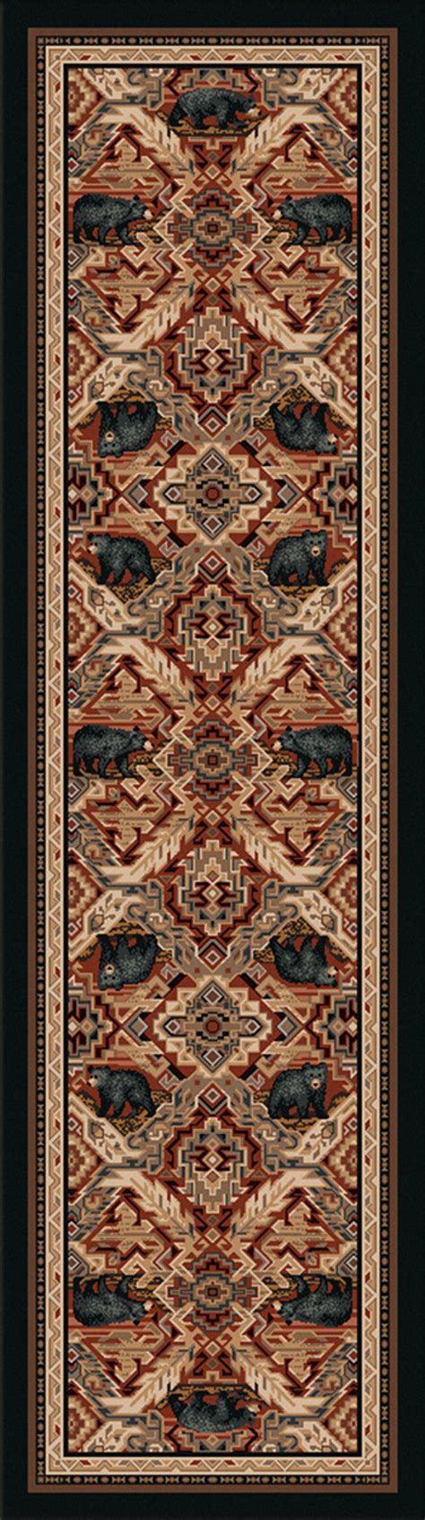 Black Bear Manor Rug Collection | Black Forest Decor