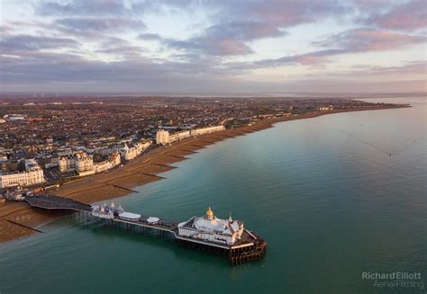 Eastbourne Pier at sunrise this morning - Richard Elliott Aerial Filming