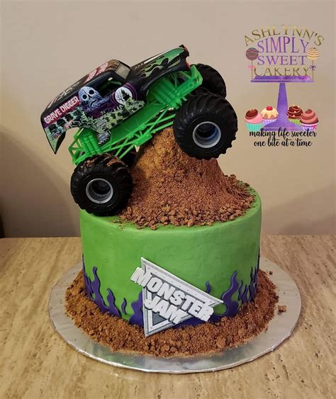 Grave Digger Monster Truck Cake