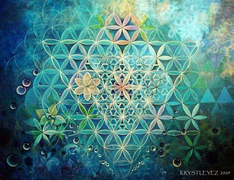 Flor de la Vida Sacred Geometry Art, Sacred Art, Mandala Bleu, Flower Mandala, Art Visionnaire ...