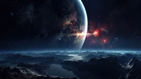 Space Planets And Mountains With Space Wallpaper 480p Background, Space ...