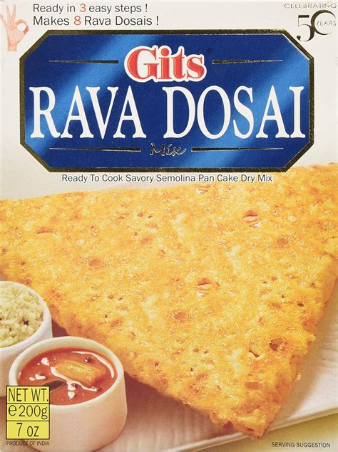 Amazon.com : Gits Rava Dosa Instant Mix 200gm : Indian Food : Grocery ...