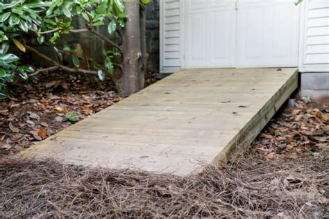 Outdoor Spaces | Wooden ramp, Wheelchair ramp diy, Outdoor storage buildings