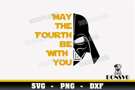 Vader Half Helmet May The Fourth SVG Cut File Star Wars Day image for ...