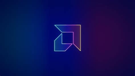 HD wallpaper: AMD, neon, logo, minimalism | Wallpaper Flare