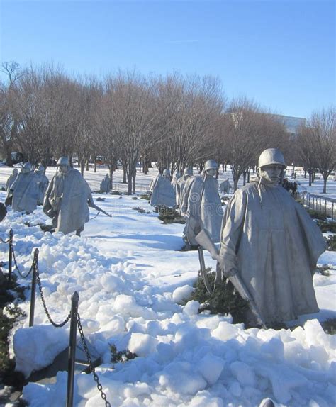 Korean War Memorial Washington DC Editorial Image - Image of history ...