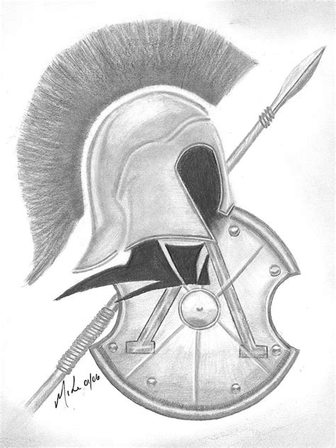 Greek Helmet Drawing at GetDrawings | Free download