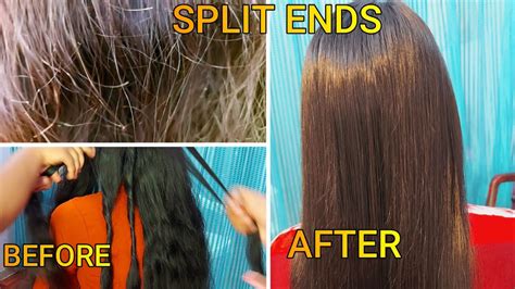 How To Get Rid Of SPLIT ENDS Without Loosing HAIR LENGTH/REMEDY and TIPS For SPLIT ENDS # ...