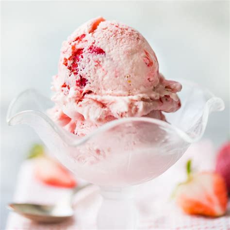 Easy Strawberry Ice Cream: no eggs, no cook, no churn -Baking a Moment